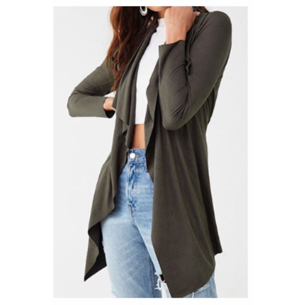 Faux Suede Cardigan